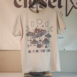 Act Natural Graphic Tee - Cream
